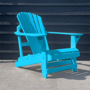 Verstelbare Kunststof Adirondack Stoel Lichtblauw