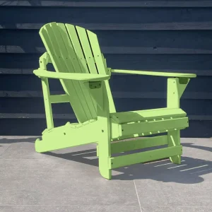 Verstelbare Kunststof Adirondack Stoel Limoen Groen