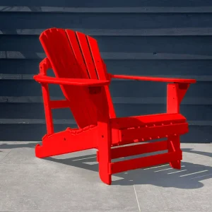 Verstelbare Kunststof Adirondack Stoel Rood