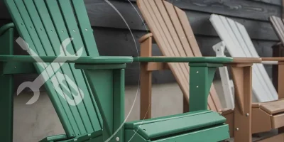 Kunststof adirondacks onderhouden omslag