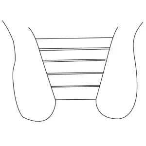 kunststof tete-a-tete rond